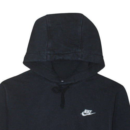 Nike Men's Black Pullover Hoodie M Regular Fit Fleece Sweatshirt