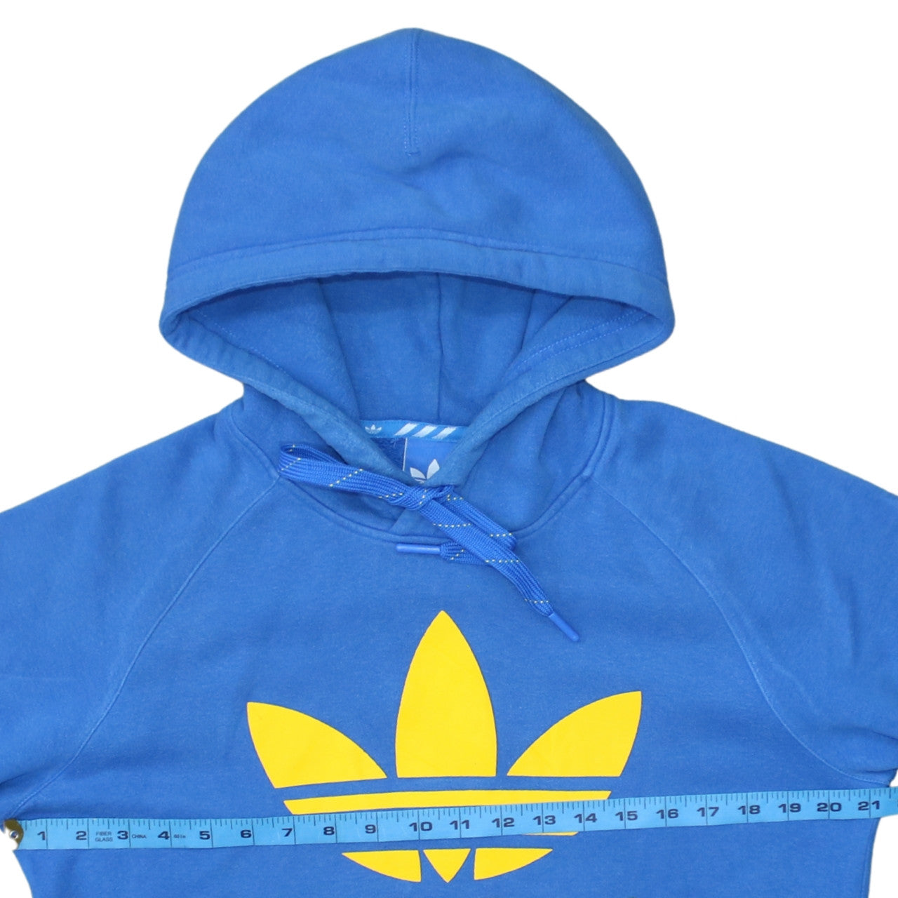 Adidas Mens Blue Hoodie Small Pullover Hooded Sweatshirt