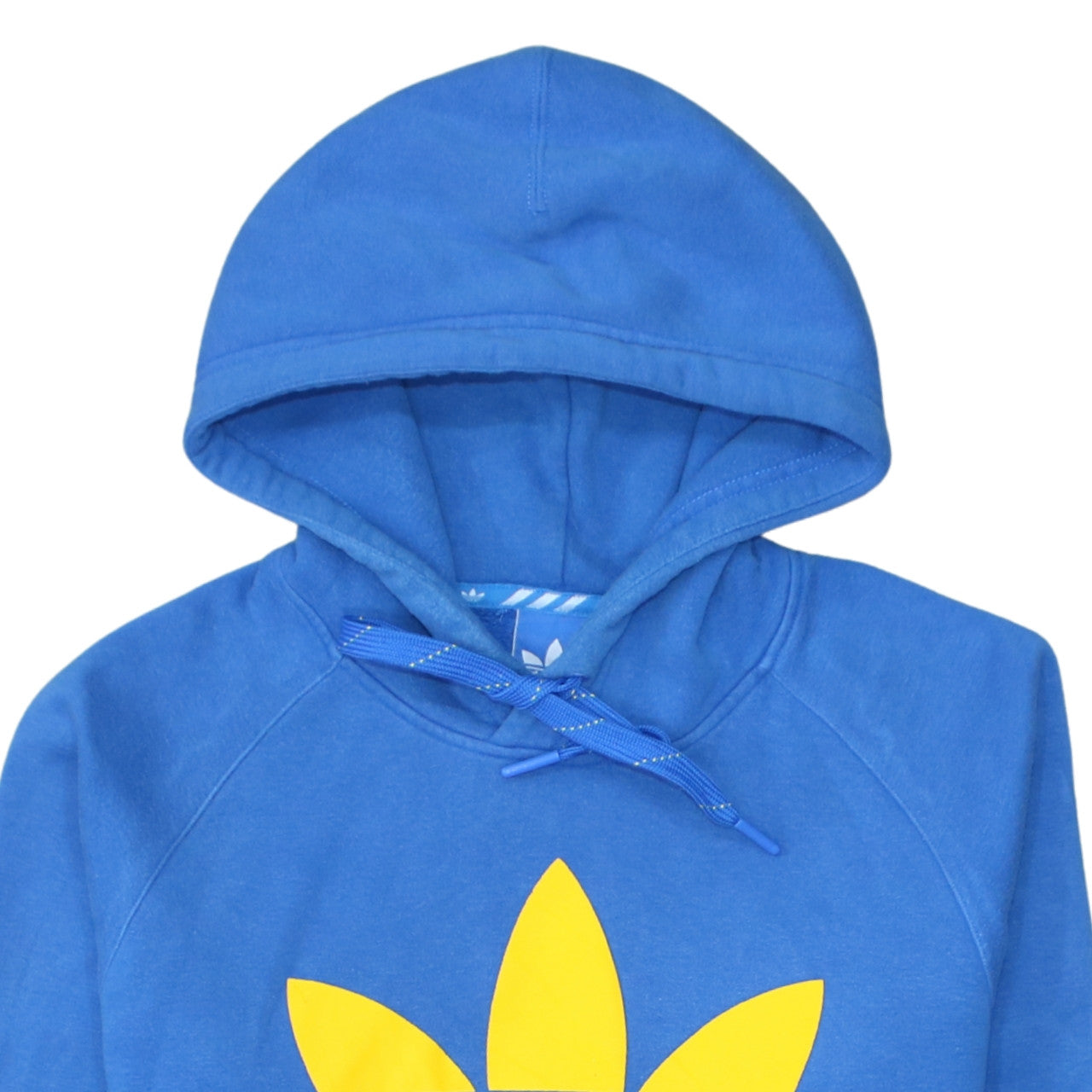 Adidas Mens Blue Hoodie Small Pullover Hooded Sweatshirt