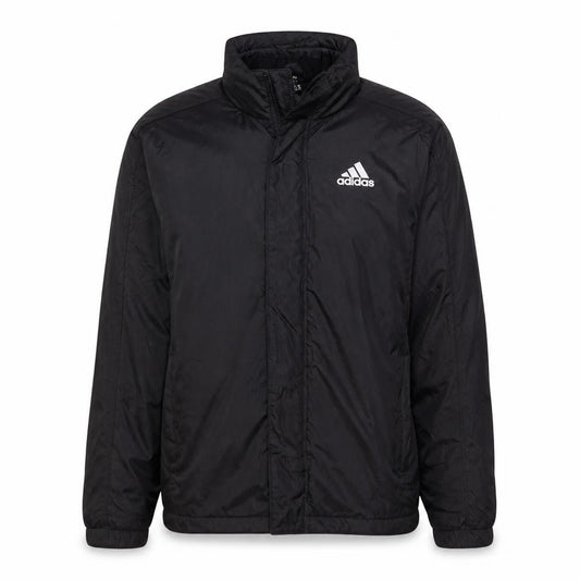 Front view of Adidas Men's Black XS Windbreaker Jacket Lightweight Activewear