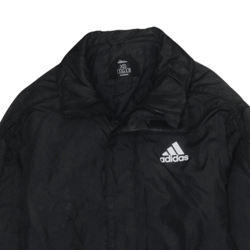 Adidas Men's Black XS Windbreaker Jacket Lightweight Activewear