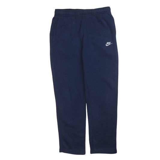 Nike Men's Blue Fleece Sweatpants L Regular Fit Casual Trousers