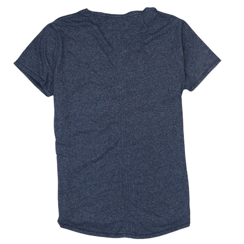 Tommy Jeans Mens Blue V-Neck Slim Fit Short Sleeve T-Shirt L