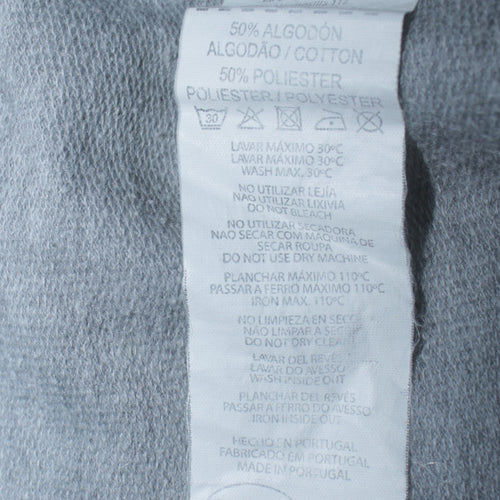 Adidas Mens Grey Graphic Logo Pullover Sweatshirt Size M