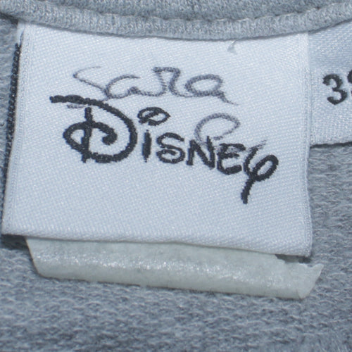 Sara Disney Women Grey Sequin Minnie Mouse Pullover Sweatshirt Size 10