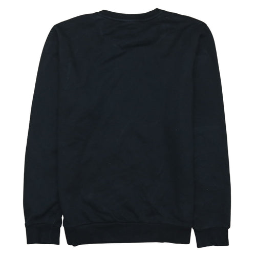 Puma Women's Black Small Crew Neck Pullover Sweatshirt Logo Print