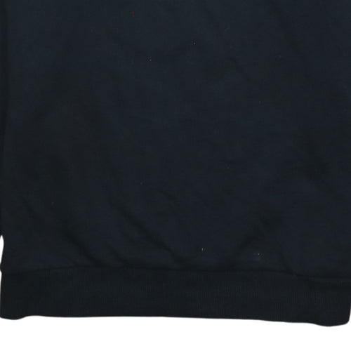 Puma Women's Black Small Crew Neck Pullover Sweatshirt Logo Print