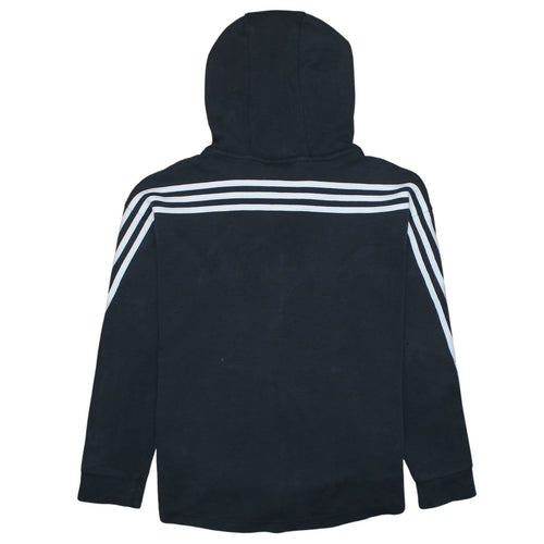Adidas Boys Black Full Zip Hoodie 14-15 Years Sports Fleece Sweatshirt