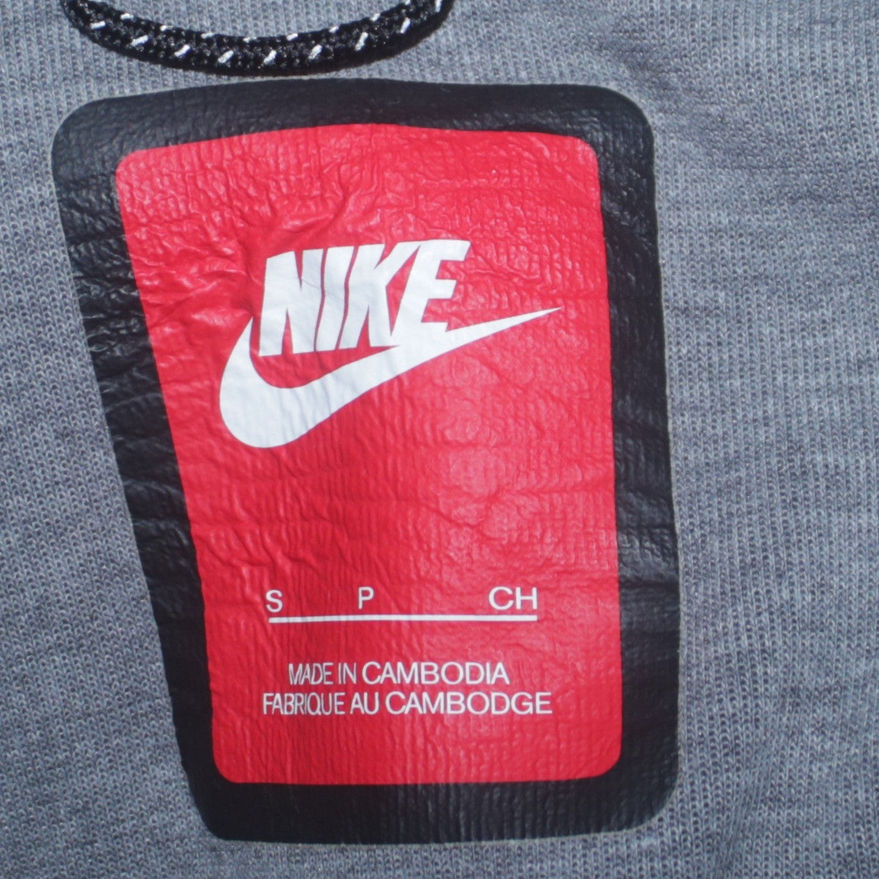 Nike Women Grey Full Zip Hoodie Small Asymmetric Zip Cotton Blend
