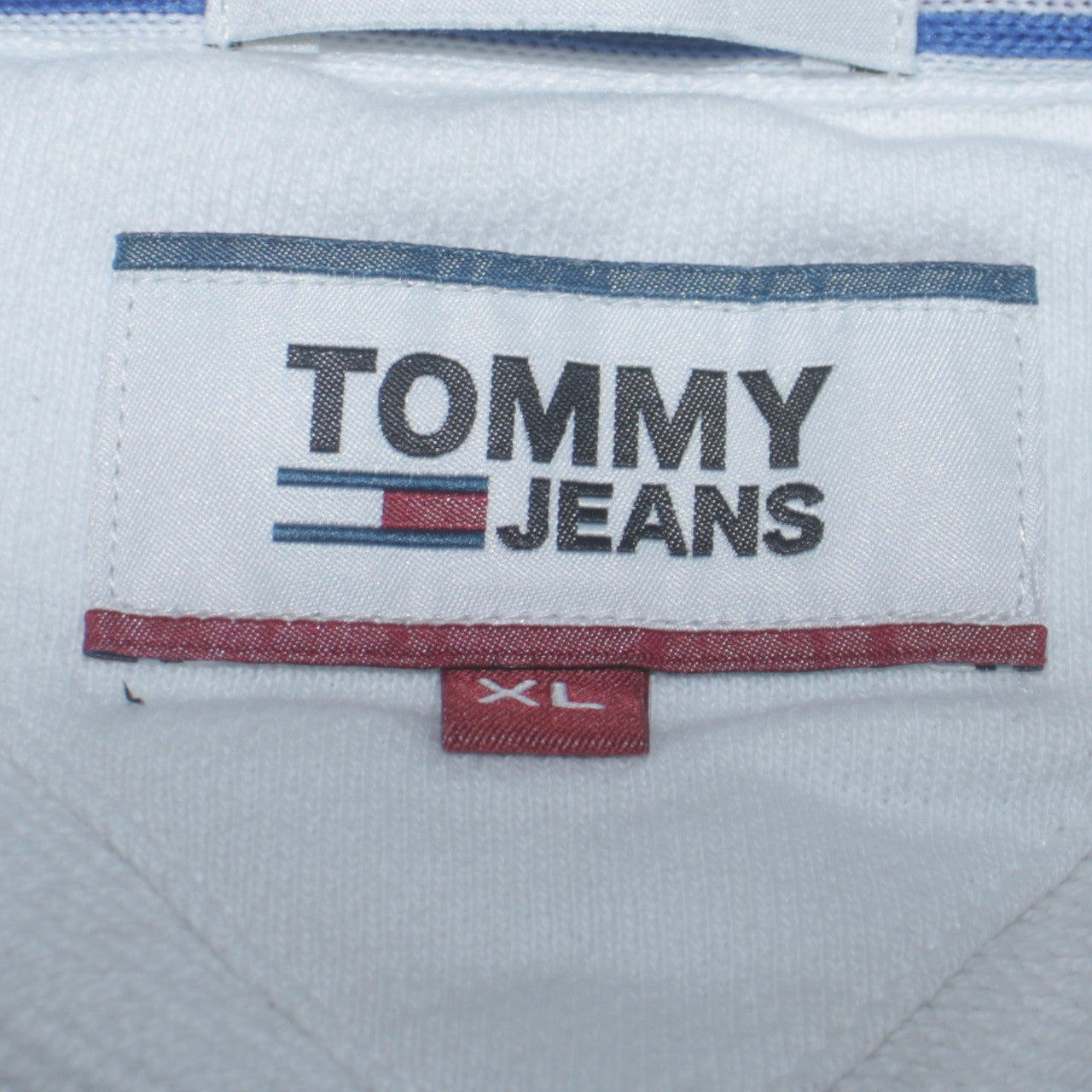 Tommy Jeans Men's White XL Pullover Graphic Sweatshirt