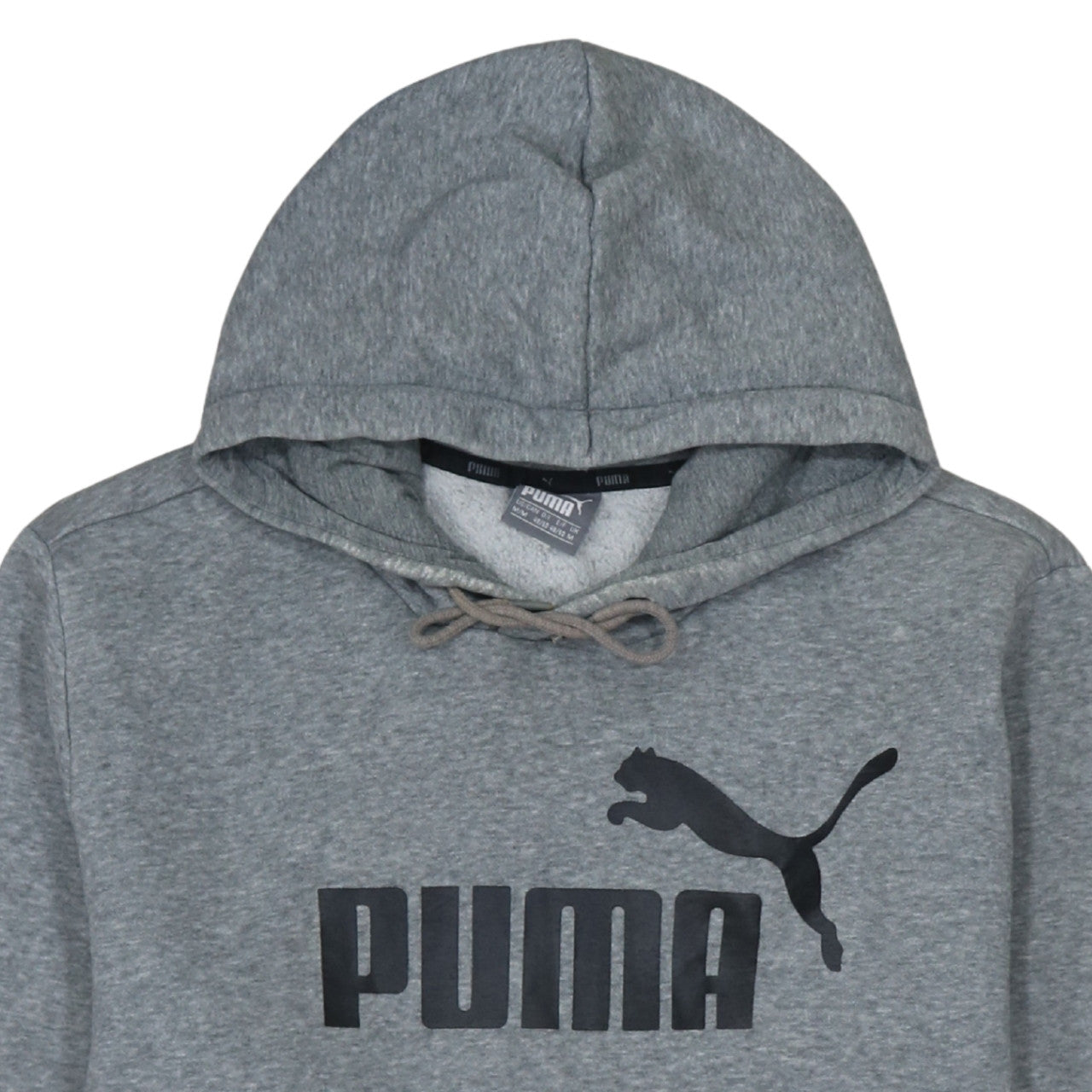 Puma Men's Grey Pullover Hoodie Size M Sports Fleece Sweatshirt