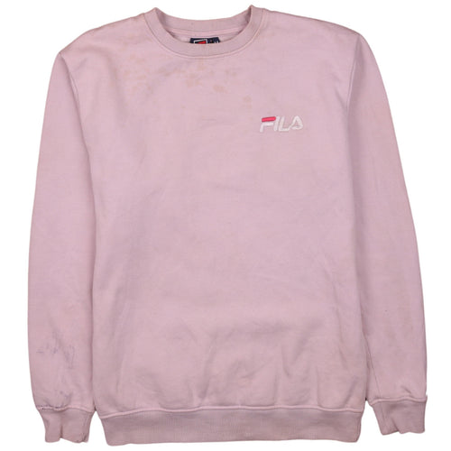 Fila Women Pink Crew Neck Pullover Sweatshirt Size M