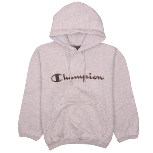Champion Boys Grey Pullover Hoodie 11-12 Years Regular Fit Fleece