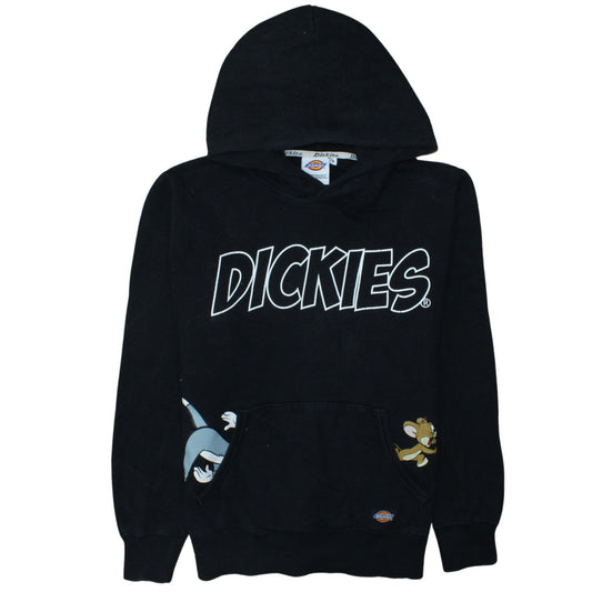 Dickies Men’s Black Pullover Hoodie S Tom and Jerry Graphic Fleece