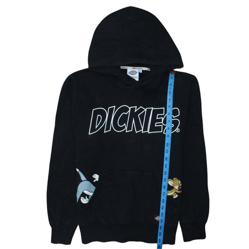 Dickies Men’s Black Pullover Hoodie S Tom and Jerry Graphic Fleece