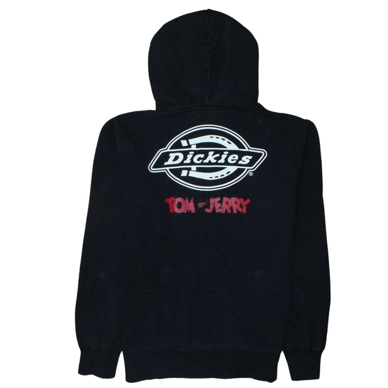 Dickies Men’s Black Pullover Hoodie S Tom and Jerry Graphic Fleece