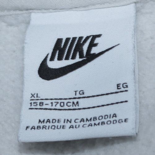 Nike Boys Blue Pullover Hoodie XL Fleece Lined Sweatshirt