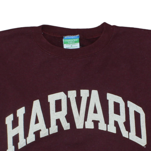 Champion Harvard Burgundy Women’s Small Pullover Sweatshirt Fleece