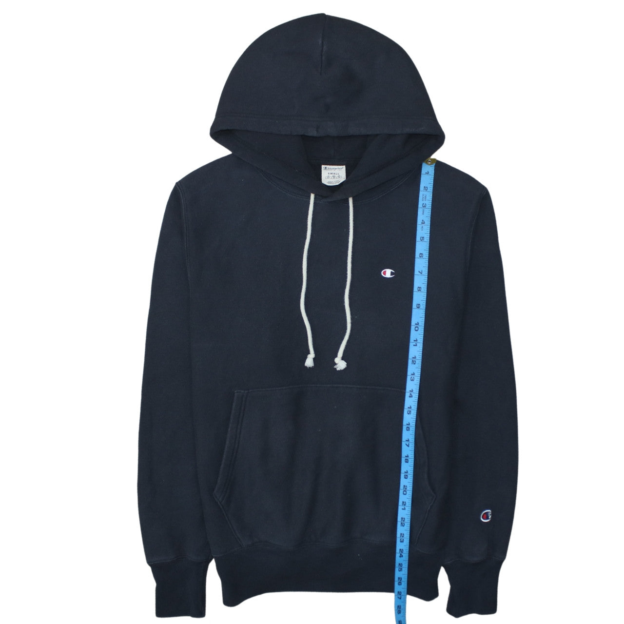 Champion Men's Black Pullover Hoodie Small Regular Fit Cotton Blend