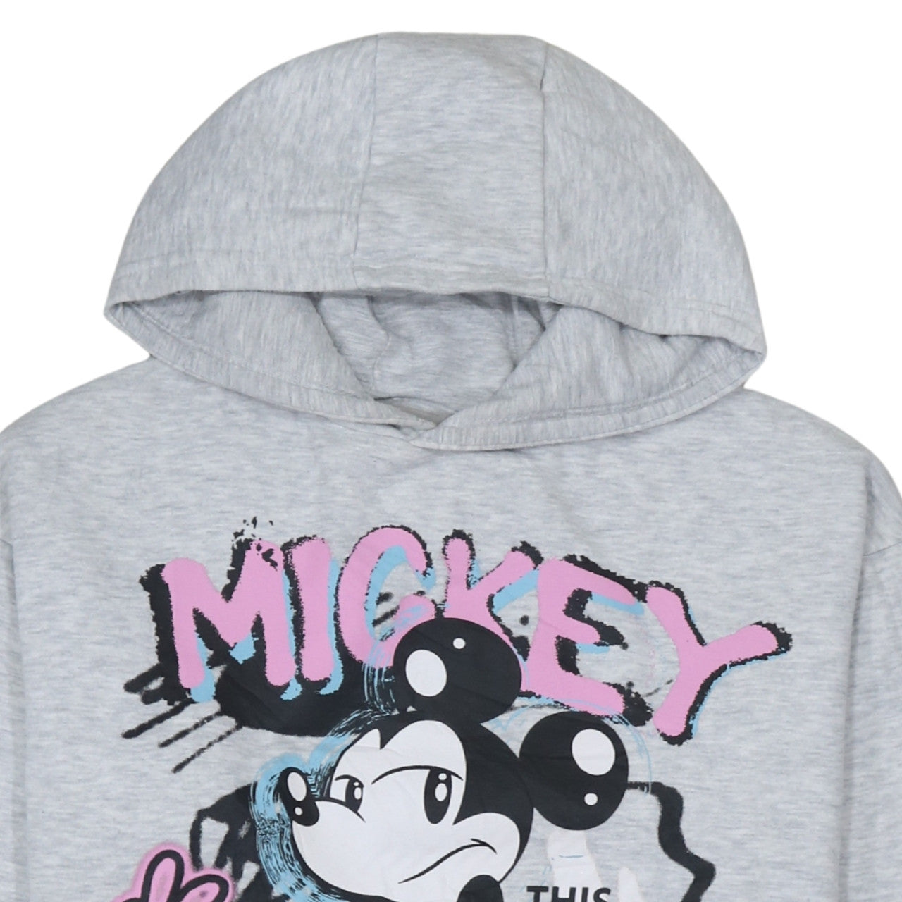 Disney Mickey & Friends Grey Teens Hoodie 14-15Y Graphic Print Pullover