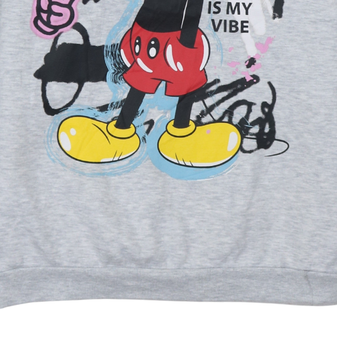 Disney Mickey & Friends Grey Teens Hoodie 14-15Y Graphic Print Pullover