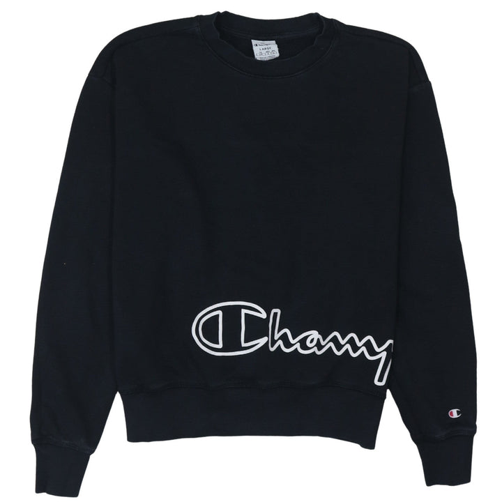 Champion Women's Black Large Pullover Crew Neck Sweatshirt