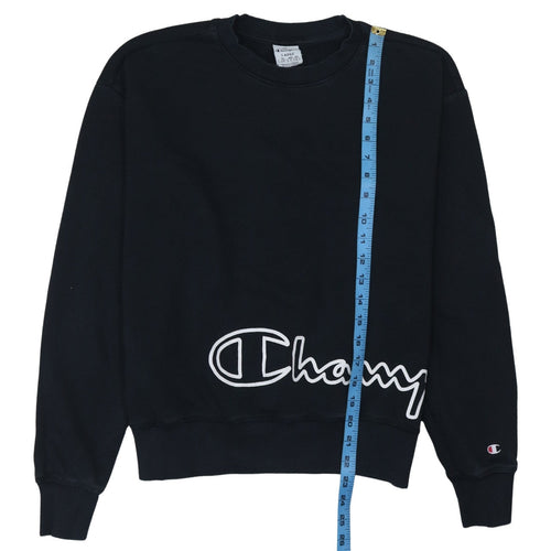 Champion Women's Black Large Pullover Crew Neck Sweatshirt