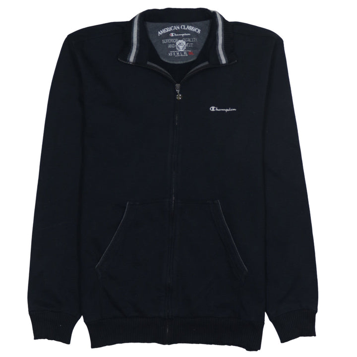 Champion Men’s Black 2XL Track Jacket Full Zip Cotton Blend