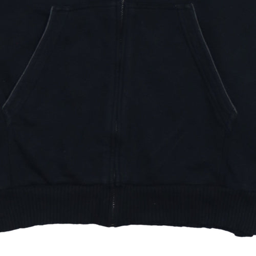 Champion Men’s Black 2XL Track Jacket Full Zip Cotton Blend