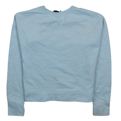 Umbro Girls Blue Pullover Sweatshirt 14-16 Years Crew Neck Cotton Blend