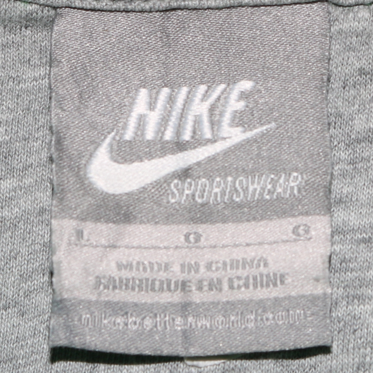 Nike Men's Green Pullover Hoodie L Sports Fleece Sweatshirt