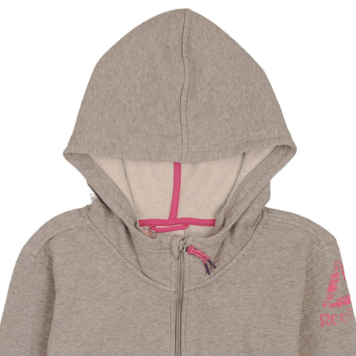 Reebok Girls Grey Full Zip Fleece Hoodie 13-14 Years