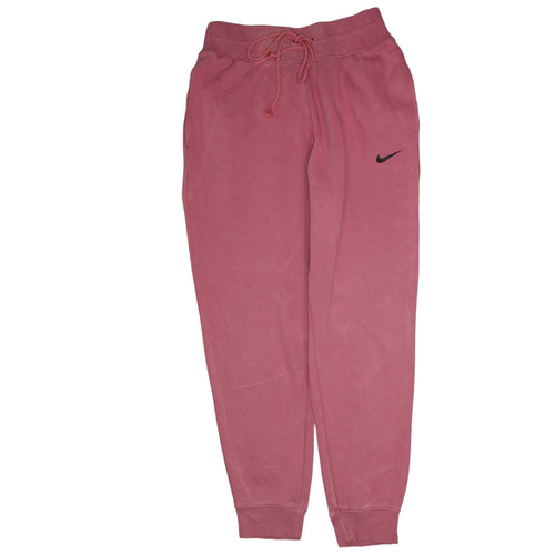 Nike Womens Pink Sweatpants Joggers M Cotton Blend Casual