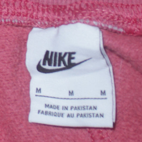 Nike Womens Pink Sweatpants Joggers M Cotton Blend Casual