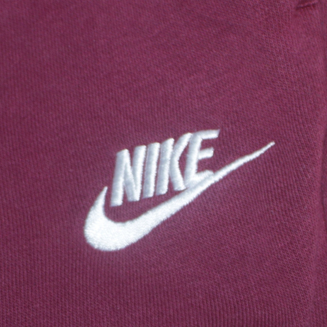 Nike Women Red Fleece Jogger Trousers M Elastic Waist Casual