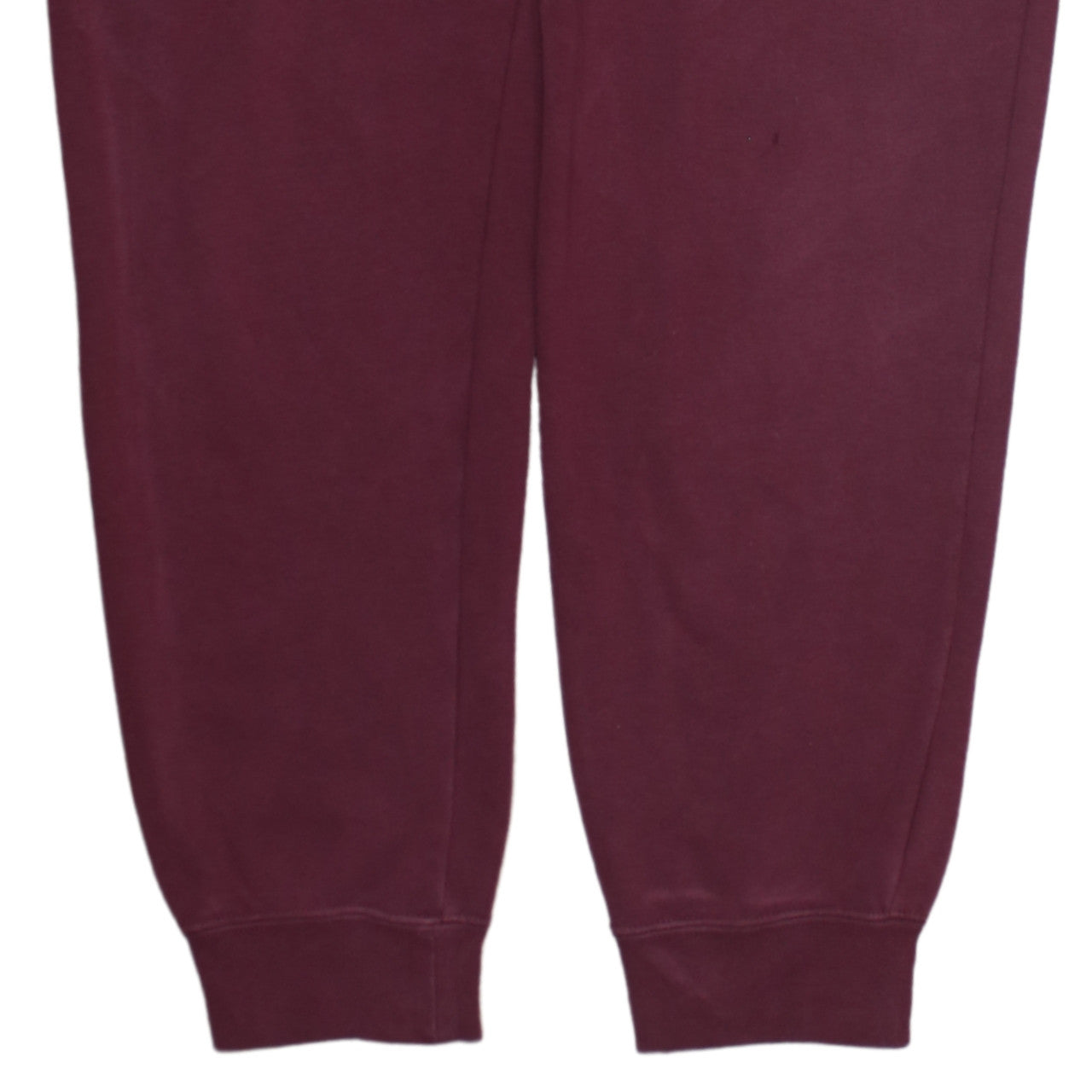 Nike Women Red Fleece Jogger Trousers M Elastic Waist Casual