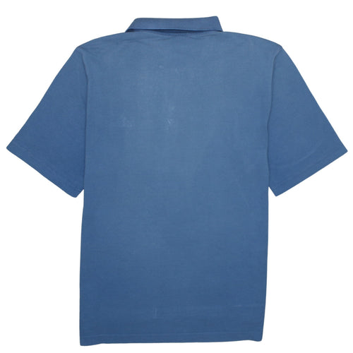 adidas Men's Blue Cotton Blend Polo Shirt Size M