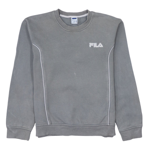 FILA Men's Grey Crew Neck Sweatshirt Size S Casual Pullover