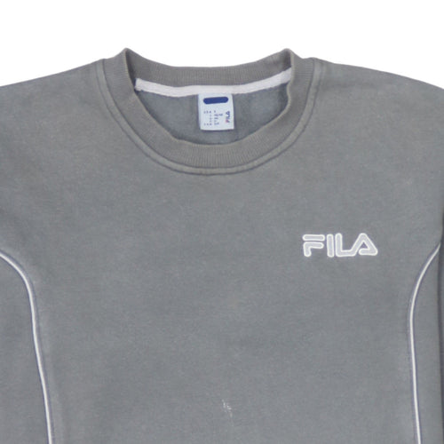 FILA Men's Grey Crew Neck Sweatshirt Size S Casual Pullover