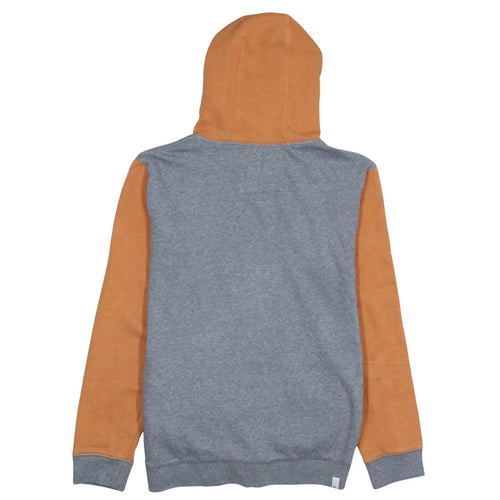 Quiksilver Boys Grey Orange Pullover Hoodie Sweatshirt Size 18-19 Years