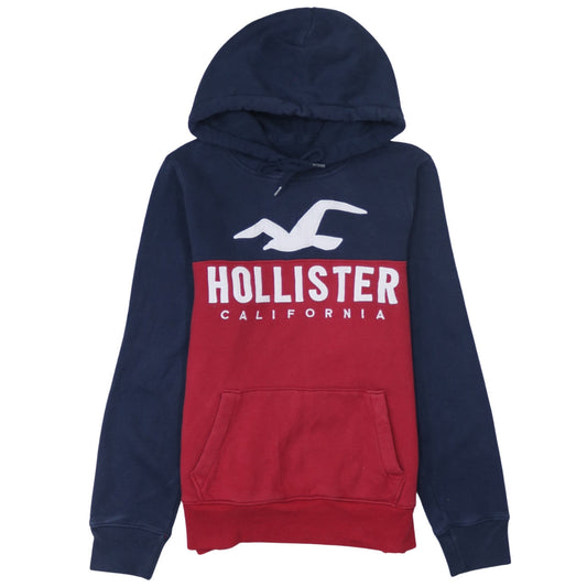 Hollister Men’s Multicoloured Pullover Hoodie S Logo Fleece