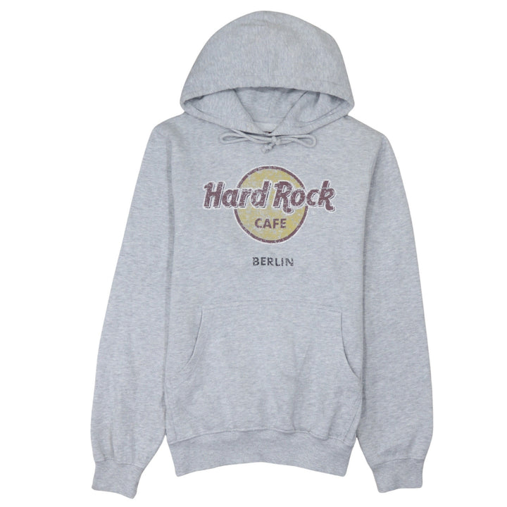 Hard Rock Cafe Berlin Women's Grey Pullover Hoodie Medium Cotton Blend