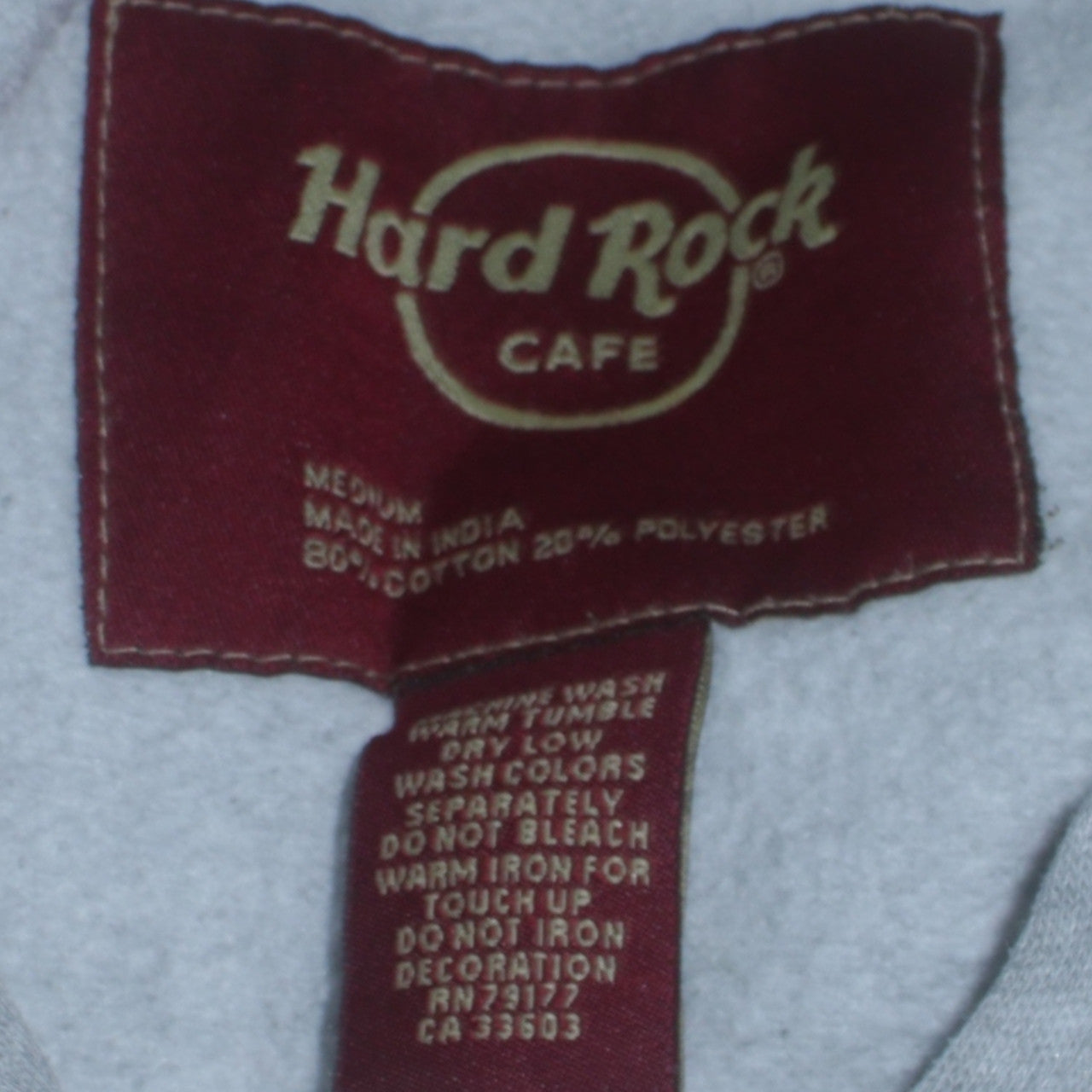 Hard Rock Cafe Berlin Women's Grey Pullover Hoodie Medium Cotton Blend