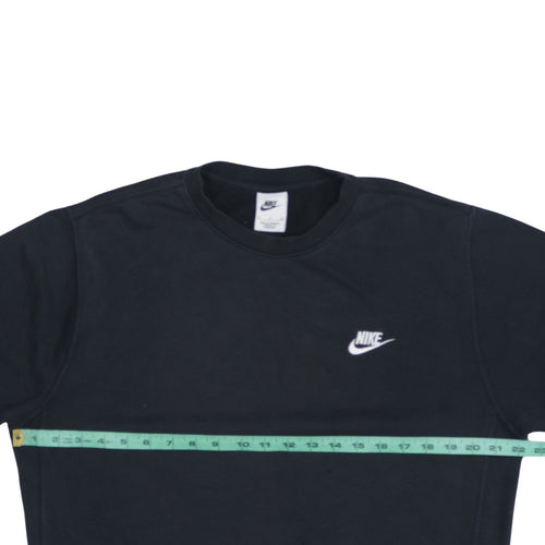 Nike Men's Black Small Pullover Crew Neck Fleece Sweatshirt