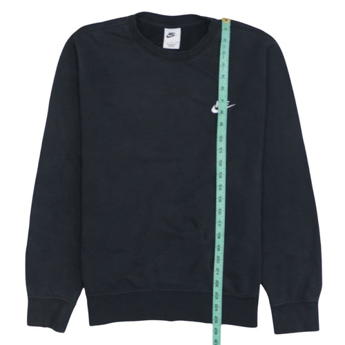 Nike Men's Black Small Pullover Crew Neck Fleece Sweatshirt