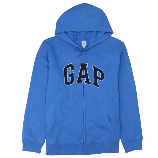 GAP Men’s Blue Full Zip Hoodie XL Logo Fleece Sweatshirt