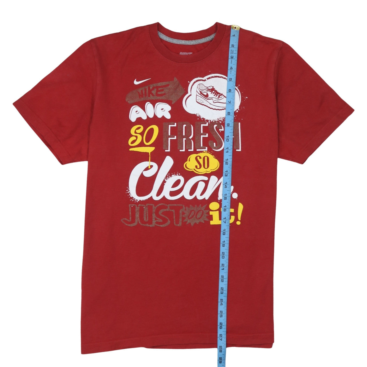 Nike Men's Red Graphic Sports T-Shirt L Regular Fit
