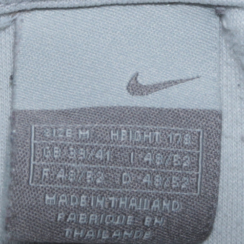 Nike Men's Beige Pullover Hoodie Size M Fleece Logo Sportswear