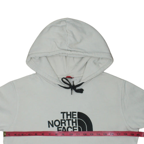 The North Face Womens White Cotton Pullover Hoodie L