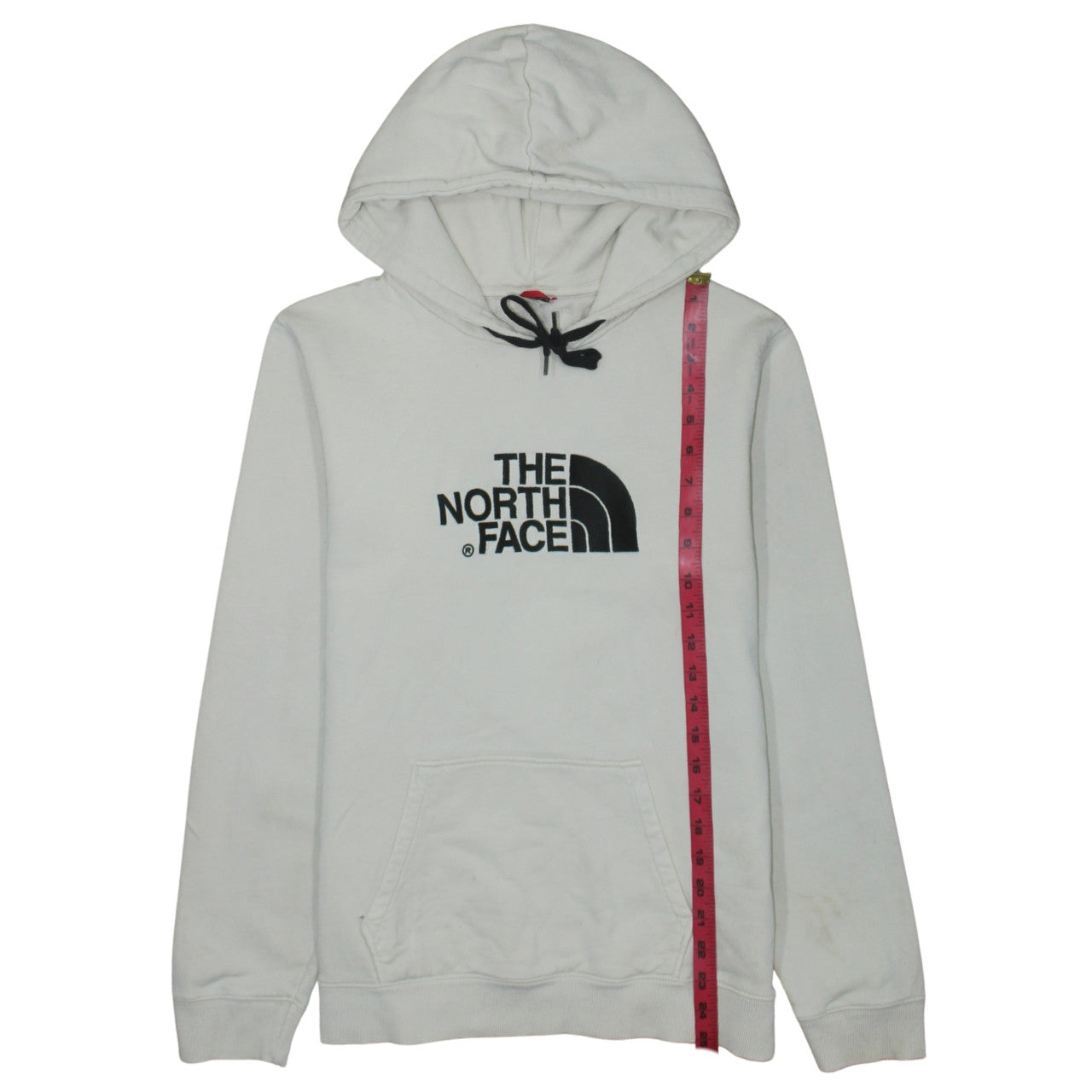 The North Face Womens White Cotton Pullover Hoodie L